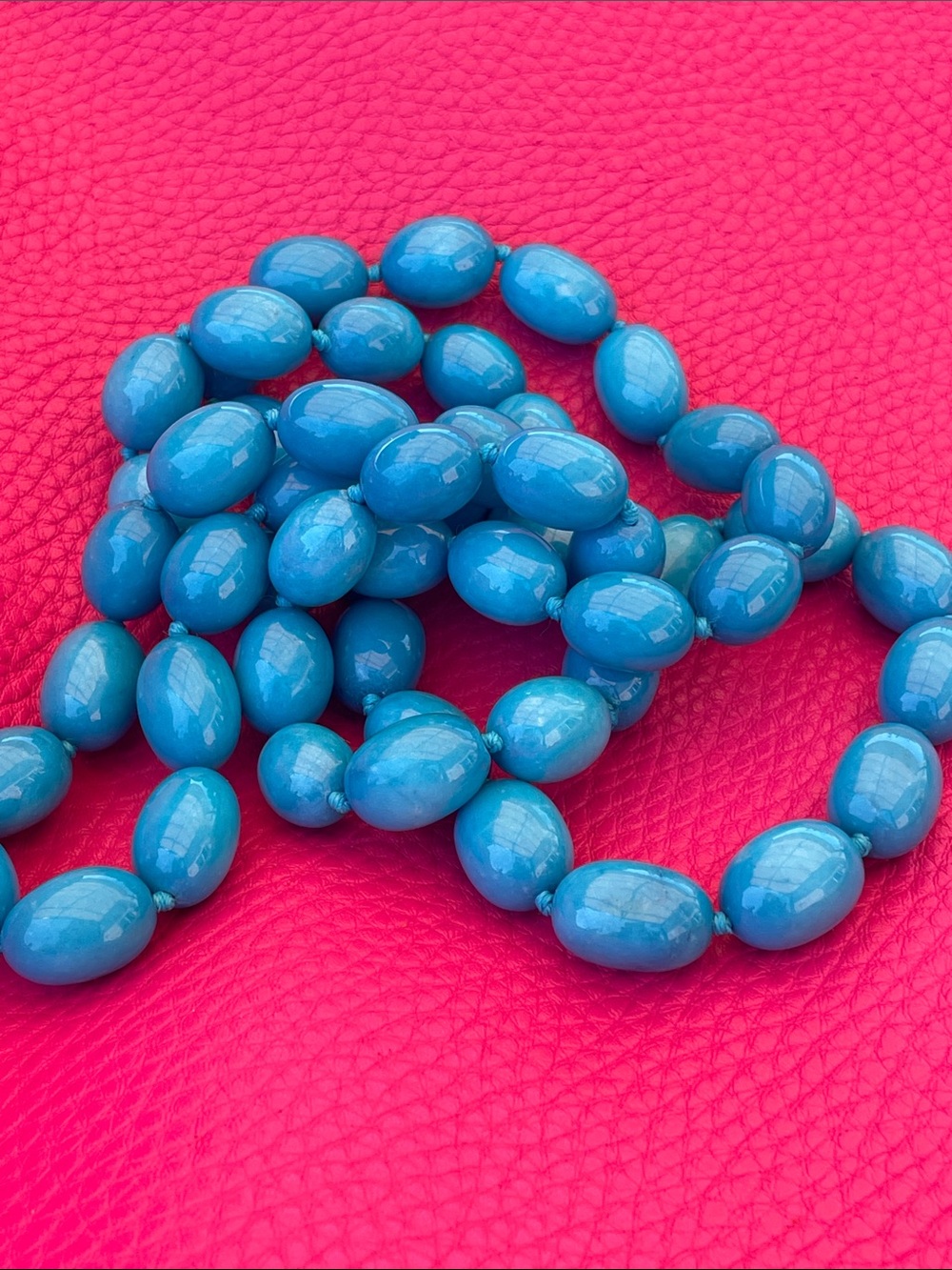 Howlite Turquoise gorgeous long necklace